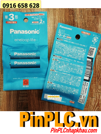 Panasonic EneloopLite BK-3LCD/2H, Pin sạc AA1050mAh 1.2v EneloopLite BK-3LCD/2H /Nội địa Nhật-chữ Nhật (Vỉ 2viên)